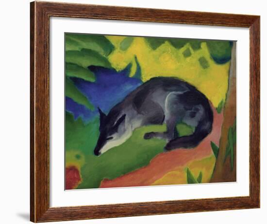 Black and Blue Fox-Franz Marc-Framed Giclee Print