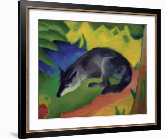 Black and Blue Fox-Franz Marc-Framed Giclee Print