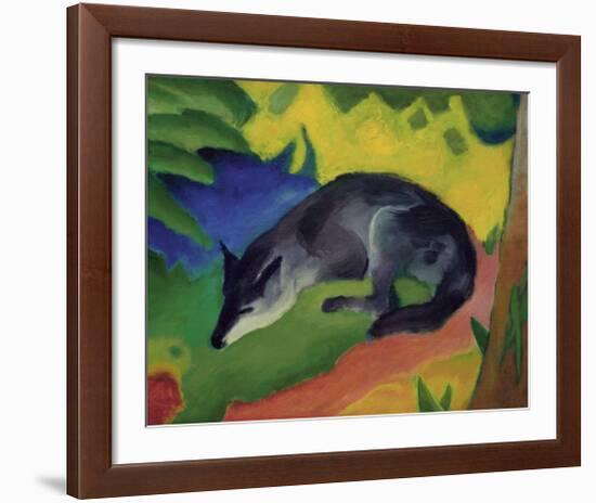 Black and Blue Fox-Franz Marc-Framed Giclee Print