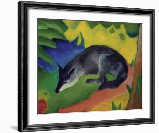 Black and Blue Fox-Franz Marc-Framed Giclee Print