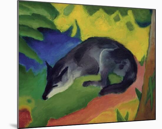 Black and Blue Fox-Franz Marc-Mounted Giclee Print