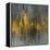 Black and Gold Abstract-Danhui Nai-Framed Stretched Canvas