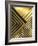 Black And Gold Geometric Lines 2-Urban Epiphany-Framed Art Print