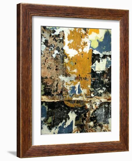 Black and Gold Layers-Jenny Kraft-Framed Art Print