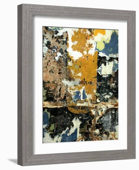 Black and Gold Layers-Jenny Kraft-Framed Art Print