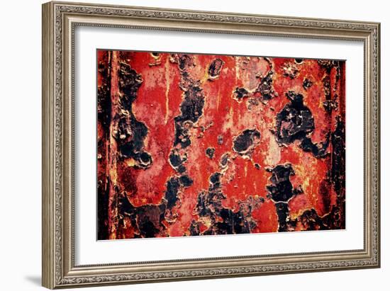 Black and Red Rust-null-Framed Photo