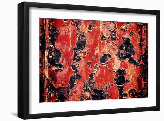 Black and Red Rust-null-Framed Photo