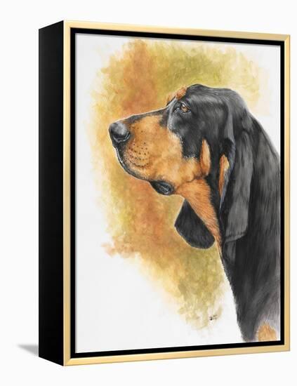 Black and Tan CoonHound-Barbara Keith-Framed Premier Image Canvas