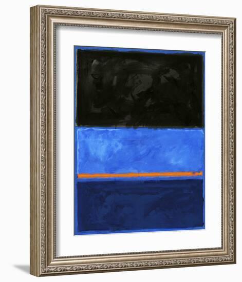 Black and Tangerine-Carmine Thorner-Framed Art Print