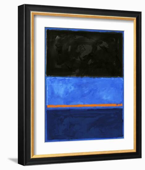 Black and Tangerine-Carmine Thorner-Framed Art Print