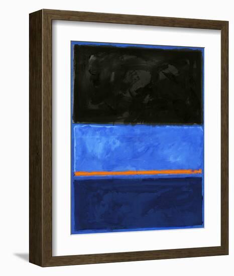 Black and Tangerine-Carmine Thorner-Framed Art Print