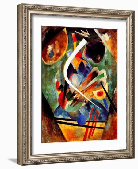 Black and Violet Composition, 1920-Wassily Kandinsky-Framed Giclee Print