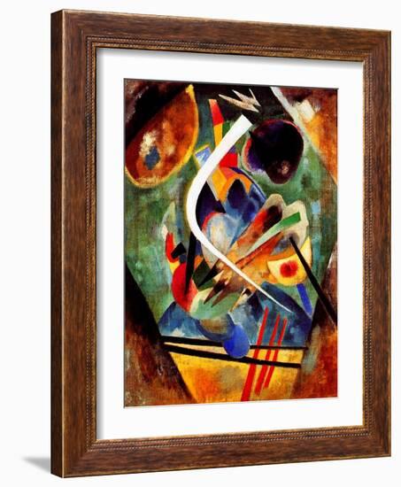 Black and Violet Composition, 1920-Wassily Kandinsky-Framed Giclee Print