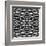 Black And White 3D Cubes Illustration - Escher Style-Kamira-Framed Art Print