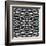 Black And White 3D Cubes Illustration - Escher Style-Kamira-Framed Art Print