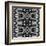 Black And White 3D Cubes Illustration - Escher Style-Kamira-Framed Art Print