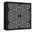 Black And White 3D Cubes Illustration - Escher Style-Kamira-Framed Stretched Canvas