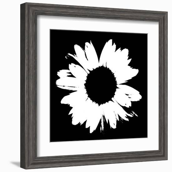 Black And White Abstract Daisy II-Ruth Palmer-Framed Art Print