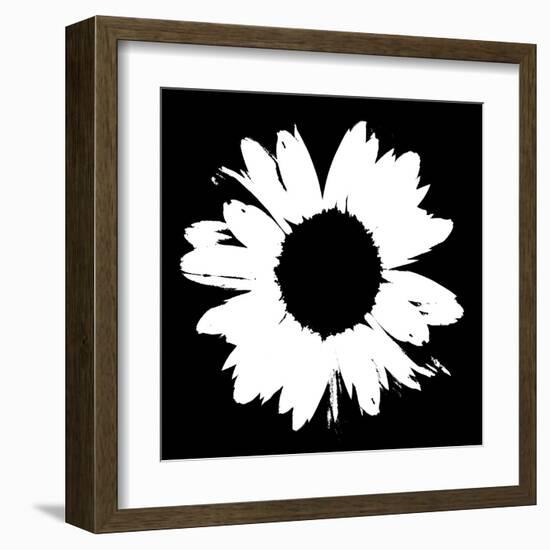 Black And White Abstract Daisy II-Ruth Palmer-Framed Art Print