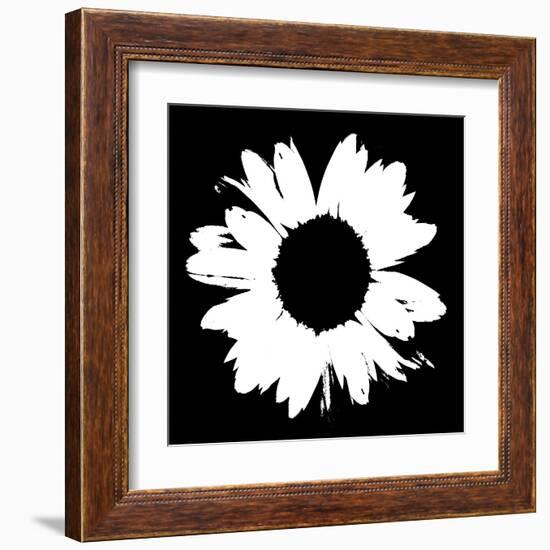 Black And White Abstract Daisy II-Ruth Palmer-Framed Art Print