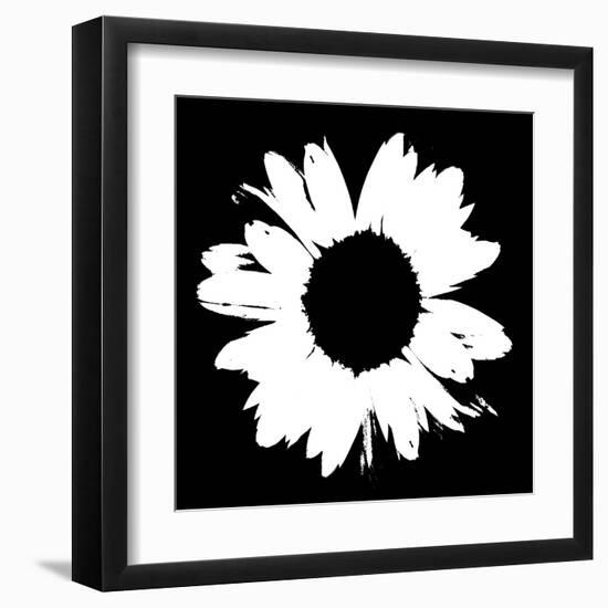 Black And White Abstract Daisy II-Ruth Palmer-Framed Art Print