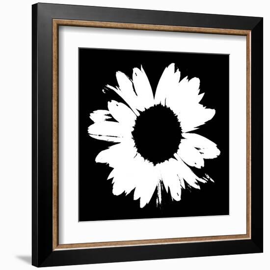 Black And White Abstract Daisy II-Ruth Palmer-Framed Art Print