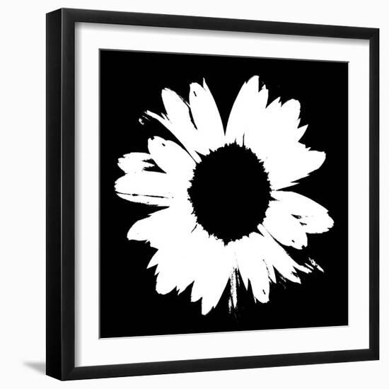 Black And White Abstract Daisy II-Ruth Palmer-Framed Art Print