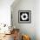 Black And White Abstract Daisy II-Ruth Palmer-Framed Art Print displayed on a wall