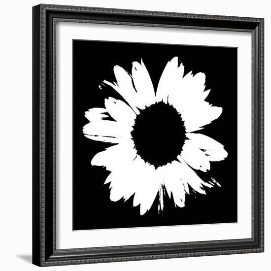 Black And White Abstract Daisy II-Ruth Palmer-Framed Art Print