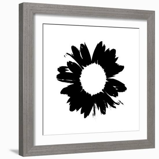 Black And White Abstract Daisy-Ruth Palmer-Framed Art Print