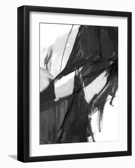 Black and White Abstract I-Robin Maria-Framed Art Print