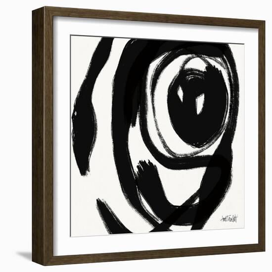 Black and White Abstract I-Anne Tavoletti-Framed Art Print