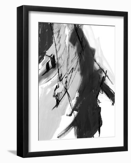 Black and White Abstract II-Robin Maria-Framed Art Print