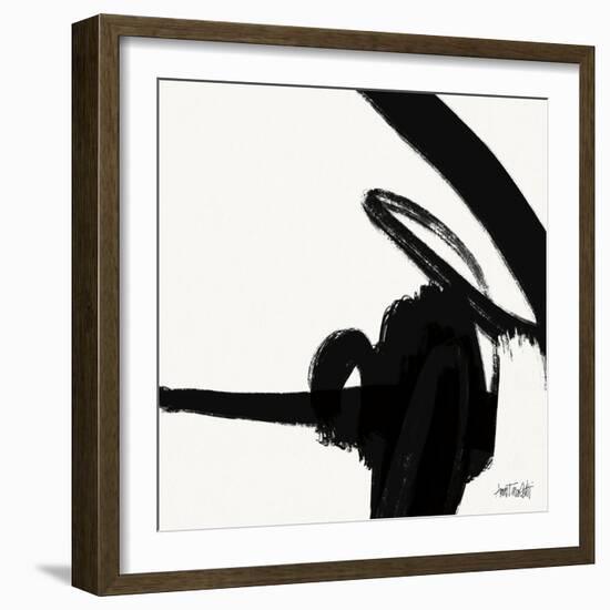 Black and White Abstract II-Anne Tavoletti-Framed Art Print