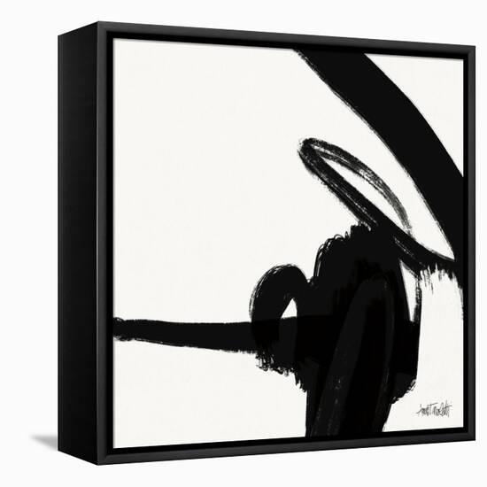 Black and White Abstract II-Anne Tavoletti-Framed Stretched Canvas