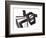 Black and White Abstract Painting 1-Jaime Derringer-Framed Giclee Print