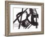 Black and White Abstract Painting 3-Jaime Derringer-Framed Giclee Print
