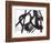 Black and White Abstract Painting 3-Jaime Derringer-Framed Giclee Print