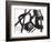 Black and White Abstract Painting 3-Jaime Derringer-Framed Giclee Print