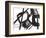 Black and White Abstract Painting 3-Jaime Derringer-Framed Giclee Print