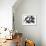 Black and White Abstract Painting 3-Jaime Derringer-Framed Giclee Print displayed on a wall