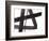 Black and White Abstract Painting 5-Jaime Derringer-Framed Giclee Print