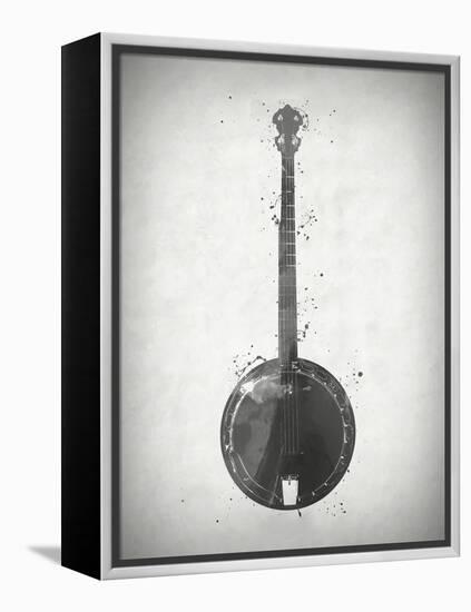 Black and White Banjo-Dan Sproul-Framed Stretched Canvas