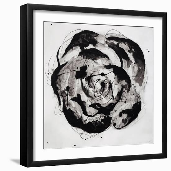 Black and White Bloom II-Sydney Edmunds-Framed Giclee Print