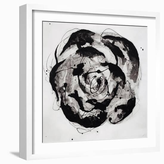 Black and White Bloom II-Sydney Edmunds-Framed Giclee Print