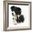 Black-And-White Border Collie Bitch, with Black-And-White Tuxedo Kitten, 10 Weeks-Mark Taylor-Framed Photographic Print