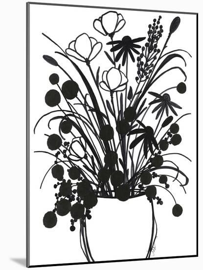 Black and White Bouquet 1-Filippo Ioco-Mounted Art Print
