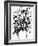 Black and White Bouquet 1-Filippo Ioco-Framed Art Print