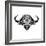 Black and White Buffalo Mesh-Lisa Kroll-Framed Art Print