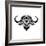 Black and White Buffalo Mesh-Lisa Kroll-Framed Art Print